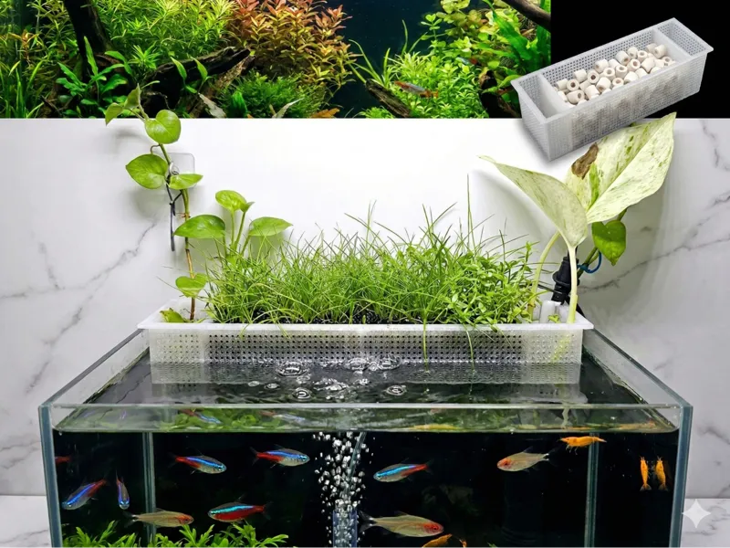 Aquarium Aquaponics Hang On Planter Box