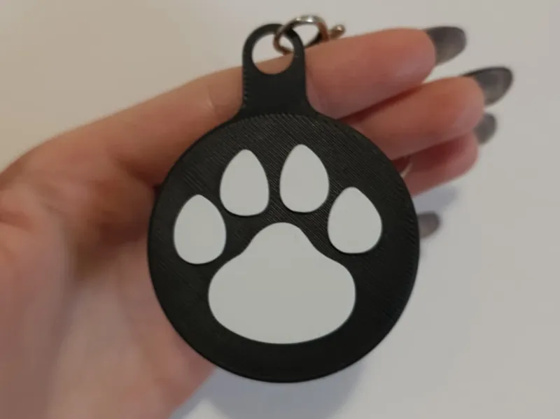 Animal Paw Keychain