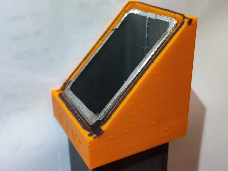 Square hollow section SHS helper 45°Angle