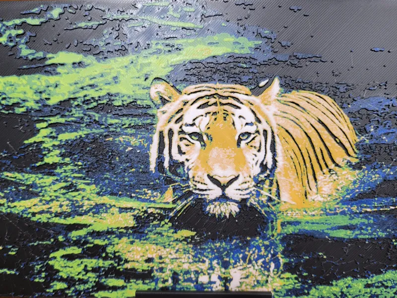 Tiger in the swamp