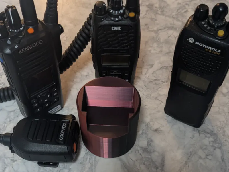 Radio cup holder