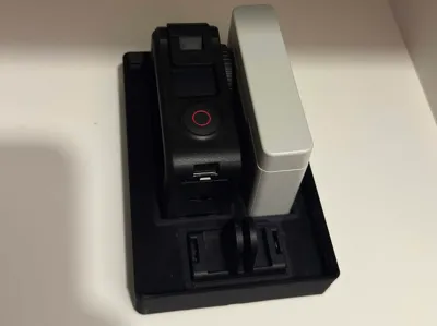 DJI Action 4 + Anegine Dual Battery Gridfinity