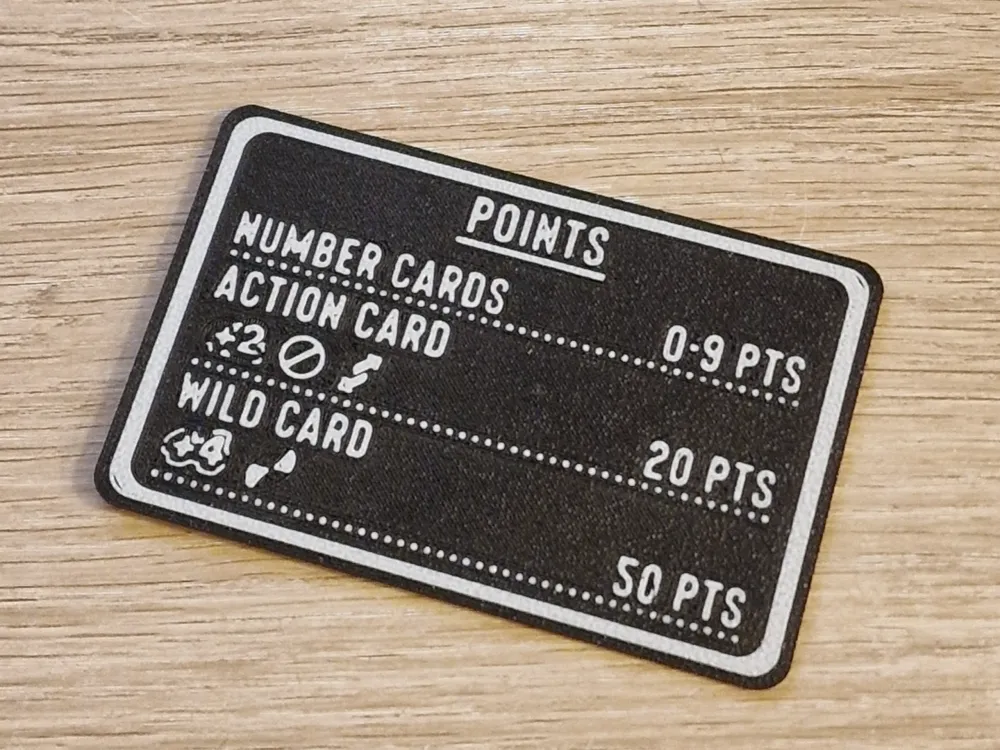 Point Card UNO Points Card - Free 3D Print Model - MakerWorld