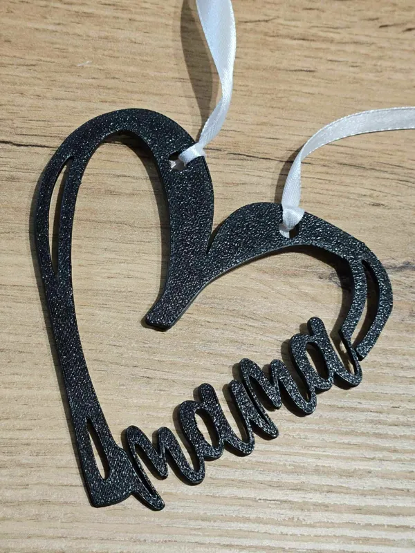 Cœur « Maman » cadeau fête des Mères
