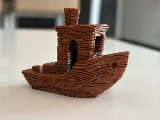 WOODY BENCHY 3dBenchy "aus Holz" mit Maserung