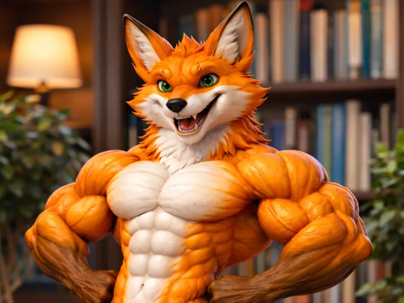 Muscular Fox