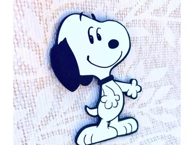 Clip on Snoopy for Soap Bases - Pencil cup