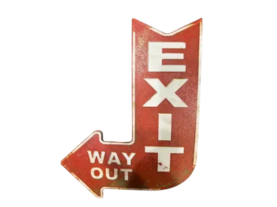 Hueforge 7 unique filaments Exit Way Out Sign