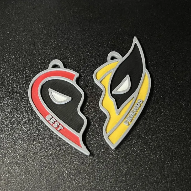 Deadpool 3 Best Friends Marvel keychains/Necklace