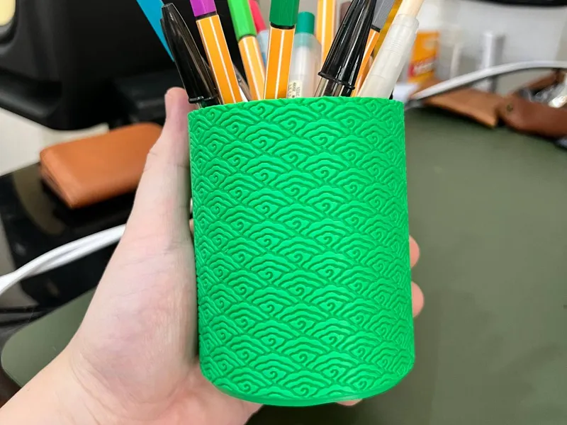Wave Crest 3D Pen Holder | Multipurpose Storage