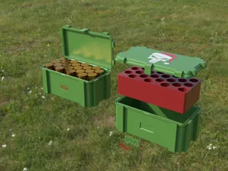 Ammo box 12ga ammunition crate 12 gauge ABOX 12ga