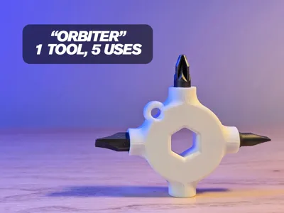 Orbiter - Screwdriver Bit Holder Keychain EDC