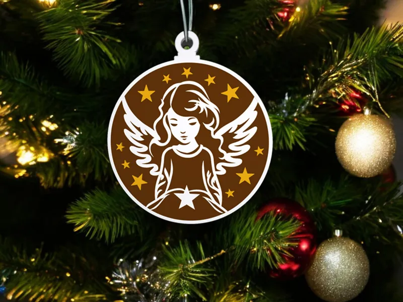 Christmas Tree Child Angel Ornament
