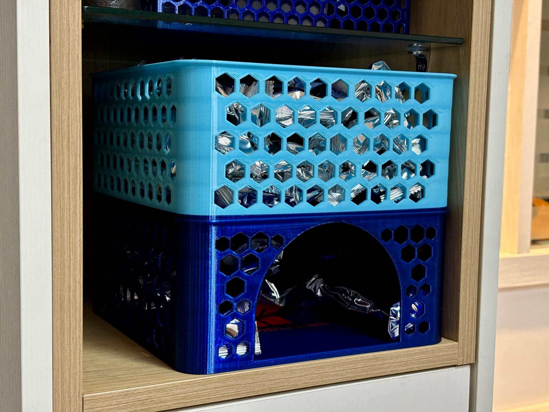 Miniatura 4 do modelo 3D 叠叠储物篮有开口拿取更方便