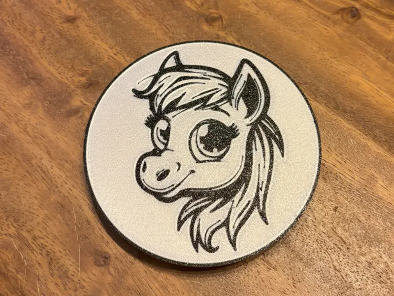 Cute pony coaster