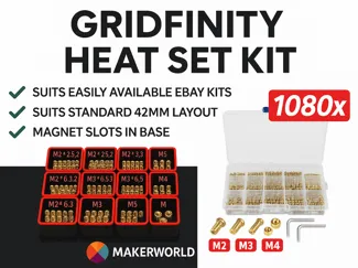 Gridfinity Set - Assorted Heat Set Kit