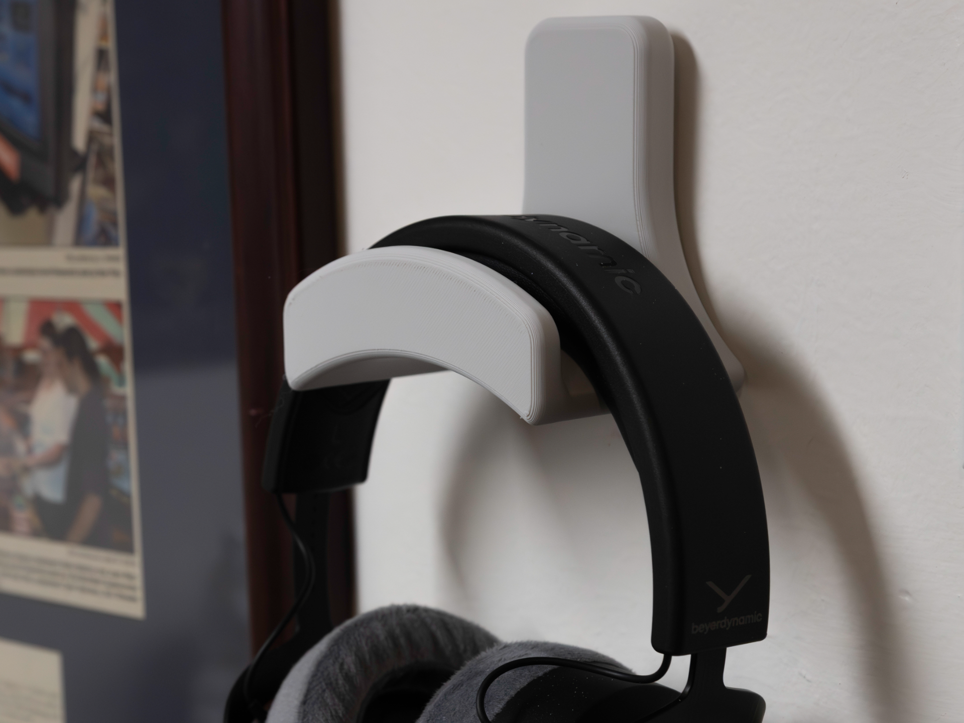 Command Strip Headphone Holder
