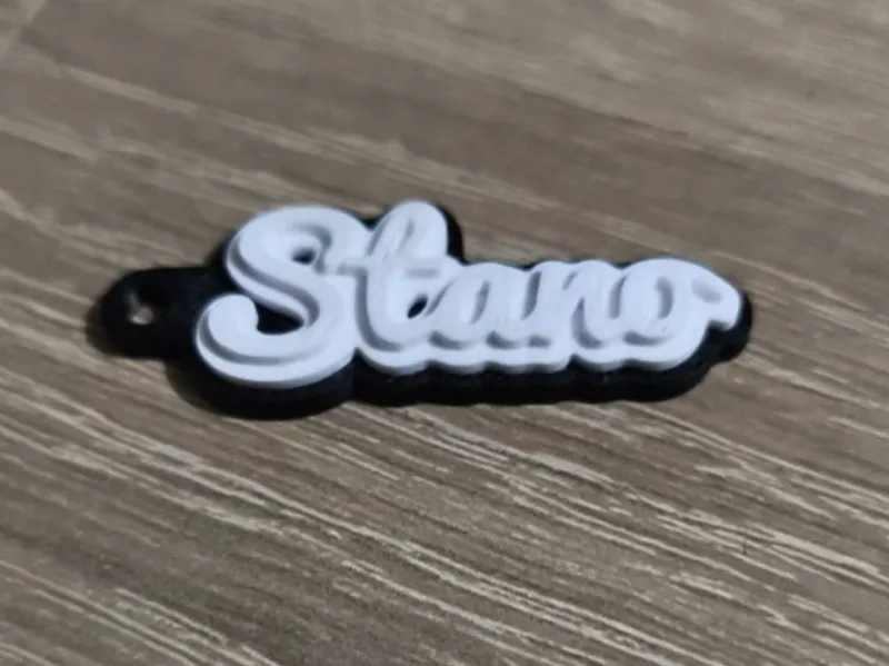 Keychain Stano Black White 