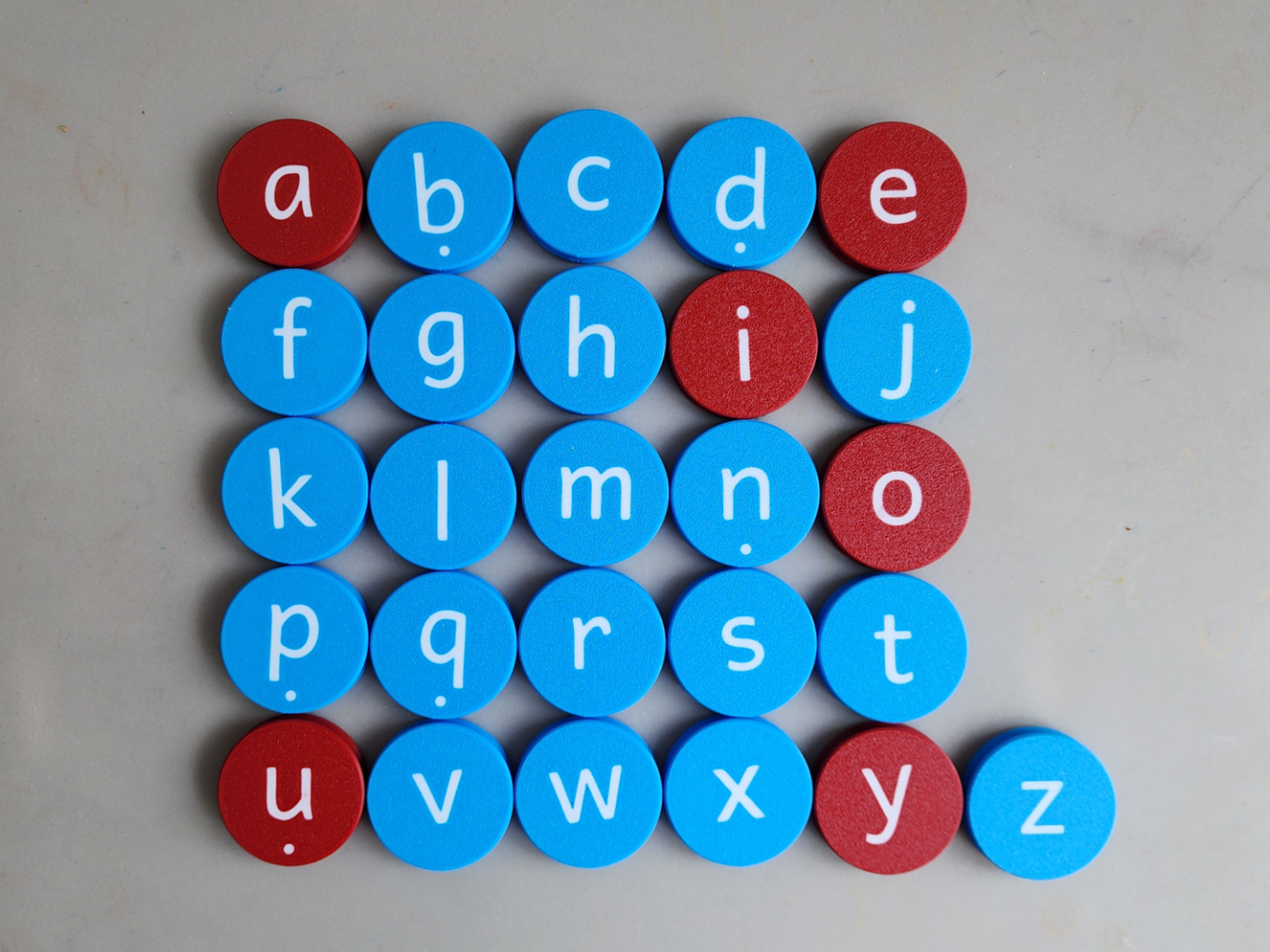 Lowercase Alphabet Stamps with Storage