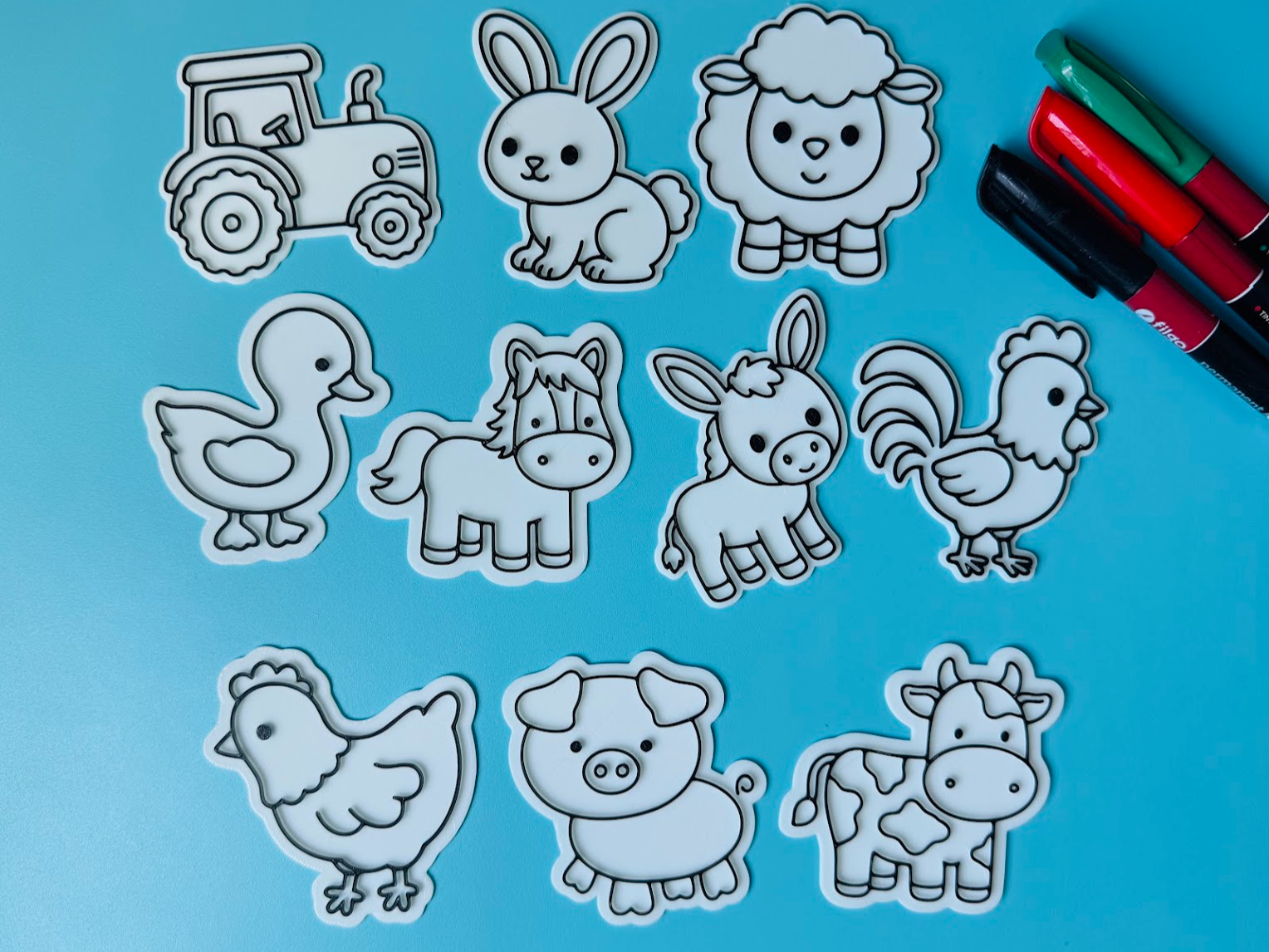 pack de manualidades para colorear animales - 1