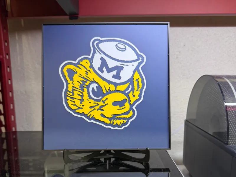 Vintage Wolverine Mascot HueForge