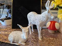 Tête de cerf de Virginie façon voronoi — photo 1