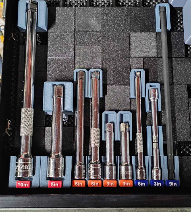 Gridfinity Universal Socket Trays - Extensions