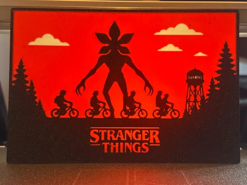 LIGHT BOX STRANGER THINGS