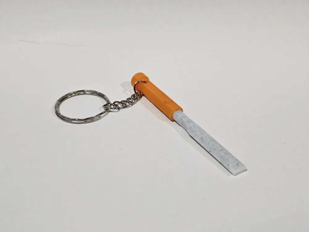 Miniature Chisel (NO AMS) Keychain - Free 3D Print Model - MakerWorld