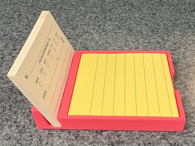 Sticky Note and Business Card Holder