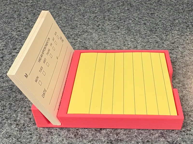 Sticky Note and Business Card Holder