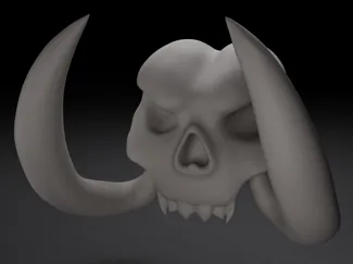 "Bwonsamdi" face skull
