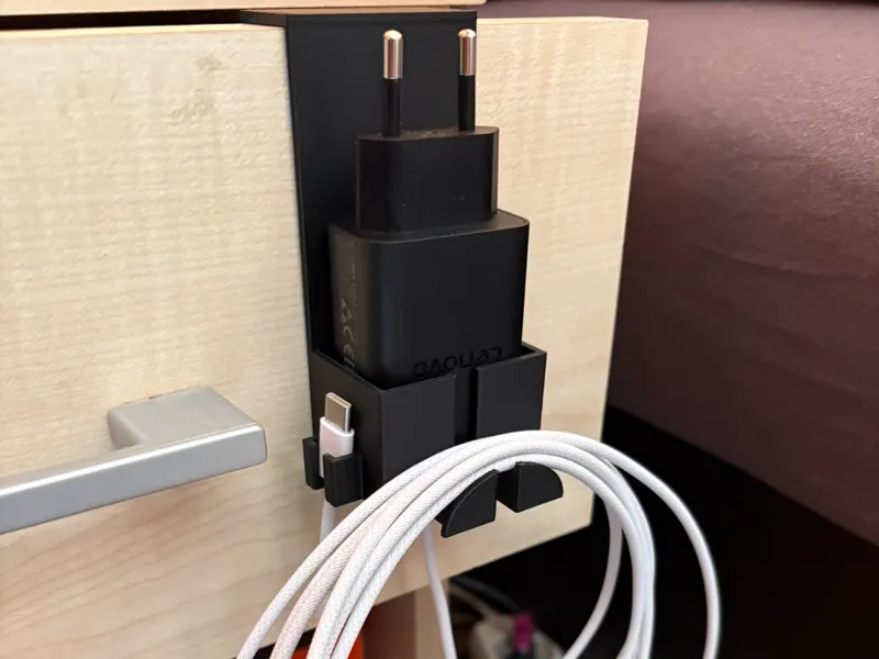 Drawer Charging Station & Cable Organizer
