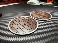 A1 Mini 2 Coasters 0.16mm layer, 2 walls, 18% infill