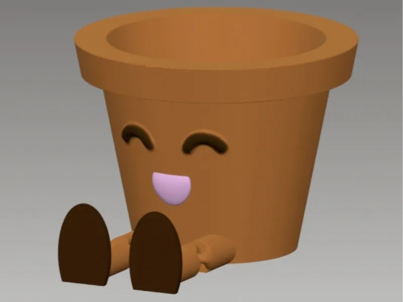 Pot with legs