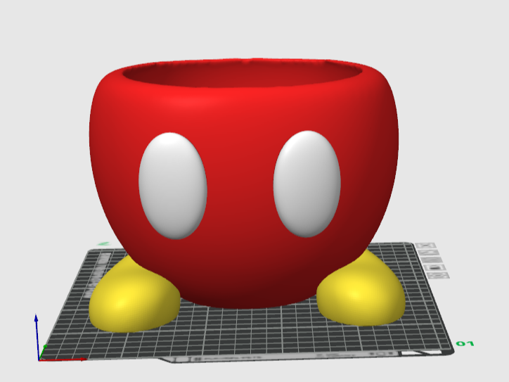 Miniatura 2 do modelo 3D Maceta Mickey Mouse