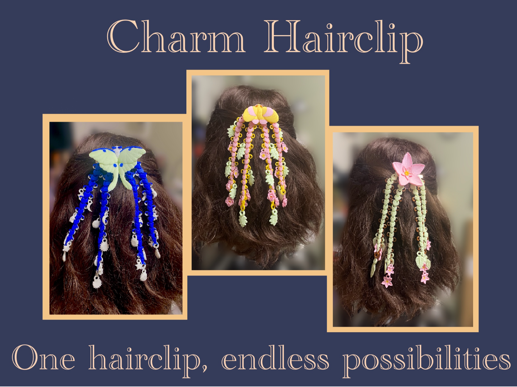 Articulated Charm Hairclip