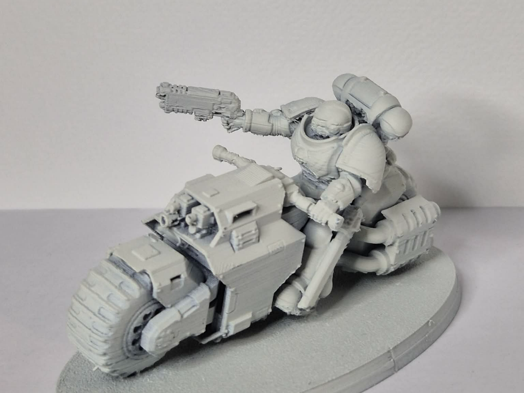 Sci-Fi Assault Biker with Pistol and Sword - 1