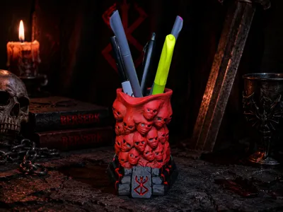 Berserk Skull Demon Cup Stationary Pencil Holder