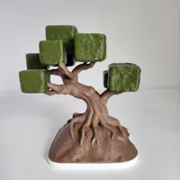 Rooted Voxel Bonsai (3 Colors)
