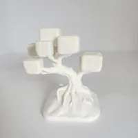 Rooted Voxel Bonsai (White)