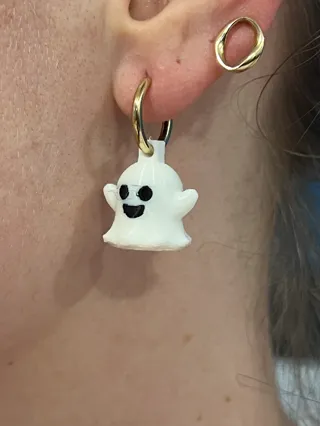 Happy Ghosty Charm Earrings