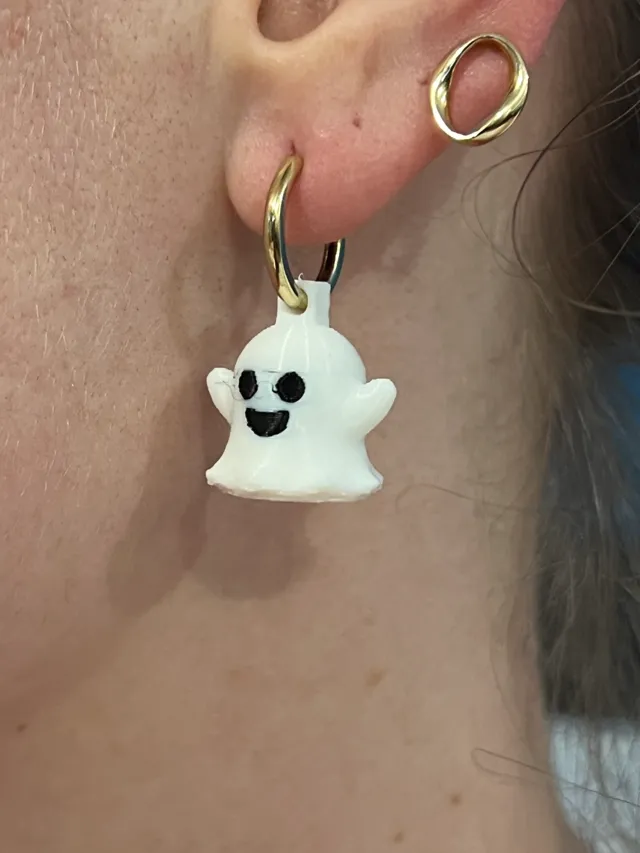Happy Ghosty Charm Earrings
