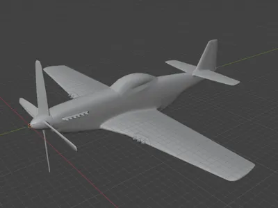 P-51D5 large scale model 550mm wingspan