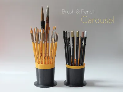 Brush and Pencils Carousel - 2nd version