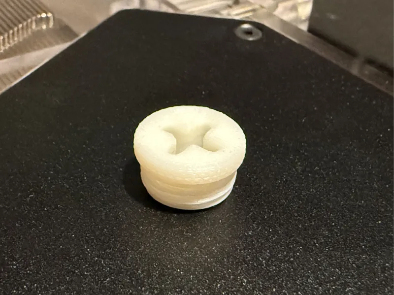 G1/4 Thumb Screw Plug+No Supports+Phillips Slot