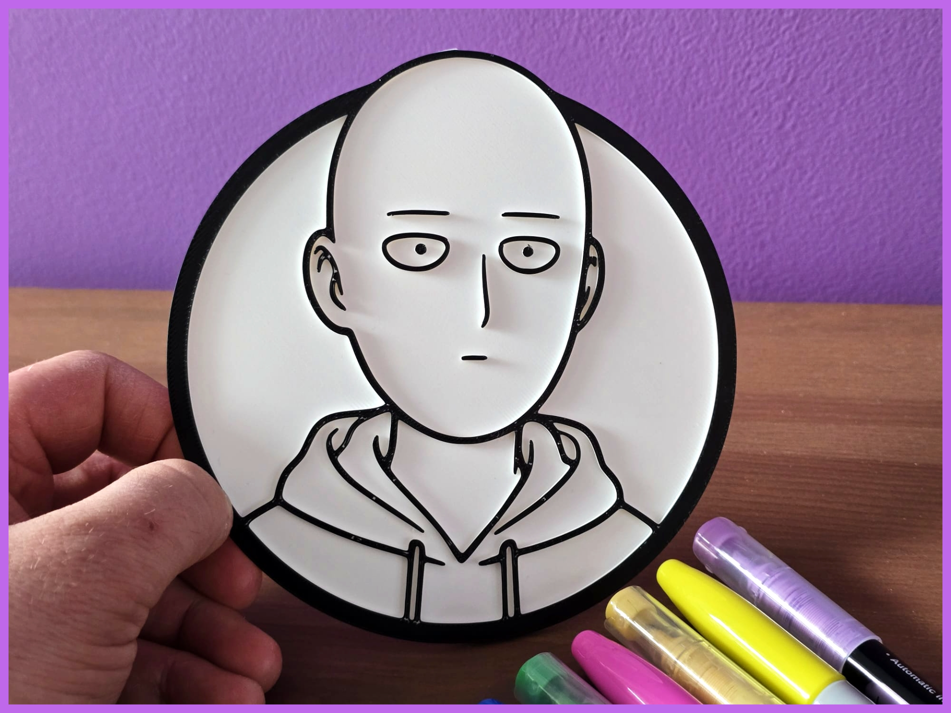 One Punch Man Coloring Craft