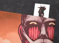Marque-page lithophanie Attack on Titan — photo 1