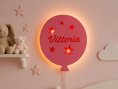 Balloon-Shaped Wall LED Lamp