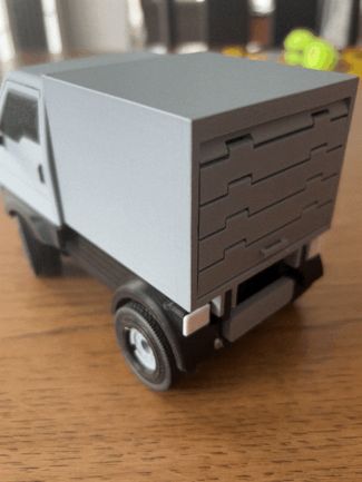 CyberBrick Truck Delivery Back (roll up door)